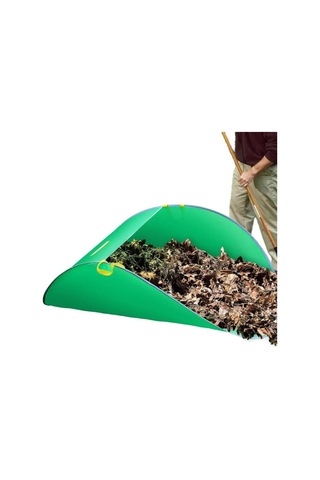 Taşınabilir Pop-up Yaprağı Toplayıcı Yeniden Kullanılabilir Veranda Organizatörleri Yeşil , Boyut:144 X 74 X 52cm