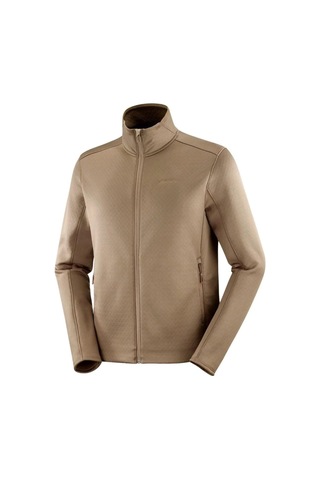 Salomon C23291 Sntial Midfleece Fz Erkek Polar - Kahverengi Kahverengi