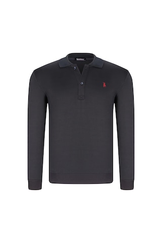 Dewberry Erkek Polo Yaka Sweatshirt 7'li Set %70 Pamuk Nakışlı Uzun Kollu Sweat Siyah-lacivert-haki-gri-camel-kahve-indigo