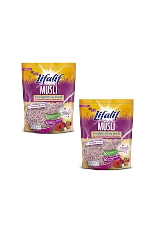 Eti Lifalif İnce Öğütülmüş Müsli Hibiskuslu 2 x 250 G