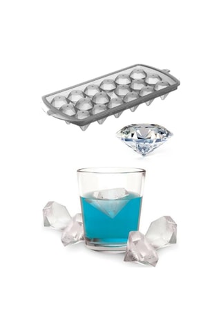 Periboia Diamond Elmas Şeklinde Buz Kalıbı 18 Bölmeli
