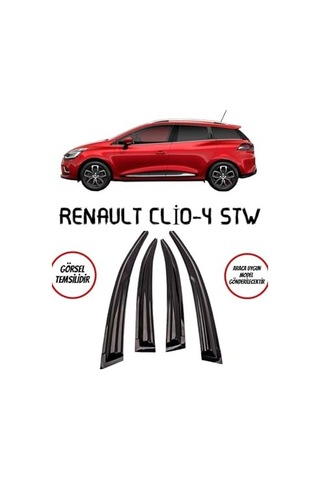 Ayrex Balp Renault Clio 4 Stw Cam Rüzgarlığı 4lü 2012-2019 İle Uyumlu Arası Diğer
