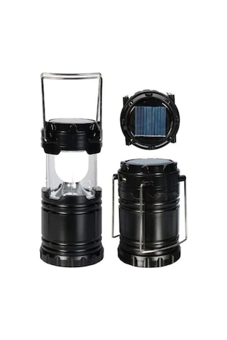 Mobee Solar Şarjlı Güneş Enerjili Fan Kamp Feneri Güneş Paneli Mavi