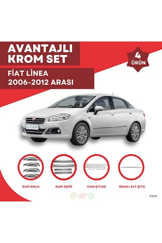 Fiat Linea Avantajlı Krom Set 2006-2012 Arası -4ürün- Paslanmaz Ç