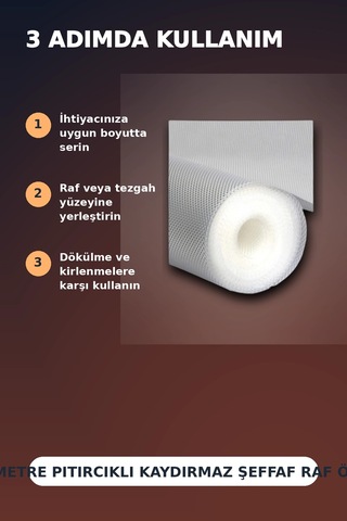 3 Metre Kalın Raf Örtüsü Ve Tezgah Koruyucu Mat Şeffaf Kabarcık Dokulu Düzenleyici Renkli