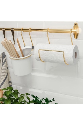Ikea Hultarp Mutfak Ve Banyo Askısı 80 X 1,6 Cm Altın