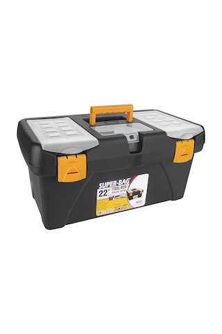 Takım Çantası Alet Kutusu Kapaklı Mini Bölmeli Organizer Dayanıklı Plastik Malzeme 14'' 22