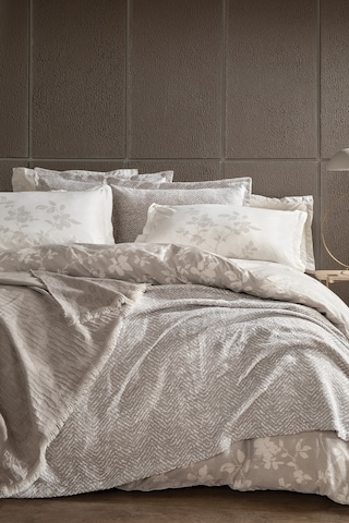 Yataş Bedding Etta Çift Kişilik Fall Winter Çeyiz Seti Gri