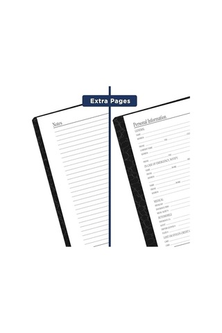 At-a-glance Telefon Ve Adres Defteri, 600+ Giriş, 10,16 X 15,24 Cm, Tasarımcı, Siyah 8040205 103 Ivory