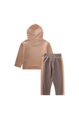 Kapşonlu Sweatshirt Takım 1-8 Yaş Bej,vizon Bej
