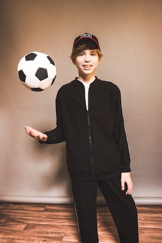 Defacto Erkek Çocuk Kolej Yaka Fermuarlı Bomber Ceket G1821a825aubk81 Siyah-bk81