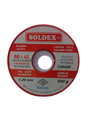 Soldex Lehim Teli 1.2 Mm 500 Gram