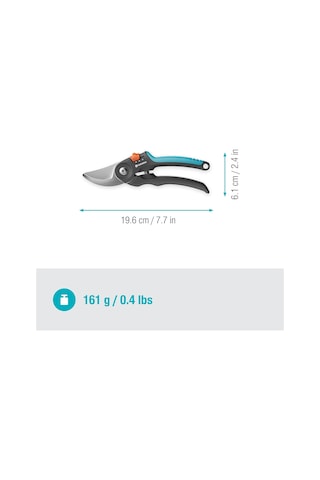 Lexroo Secateurs Premiumcut Flex, Bypass, Yeşil Ahşap İçin Bahçe Budama Makinesi, 24 Mm Kesme Çapı