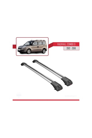 Vauxhall Combo D 2012-2018 Arası İle Uyumlu Ace-1 Ara Atkı Tavan Barı Gri