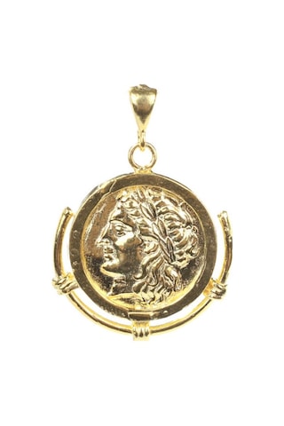 925 Ayar Gümüş Sezar Figürü Madalyon Kolye Ucu 248072580