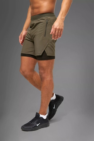 Nature The Brand Haki Unisex Gym Ve Fitness Astarlı Taytlı Şort Haki