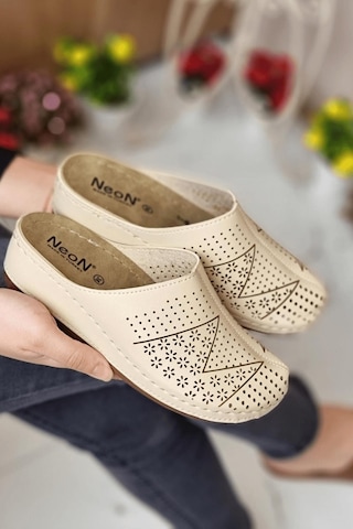 Neon Shoes Lisa Kadın Sabo Medikal Doktor Hemşire Hastane Tam Ortopedik Önü Kapalı Ev Dışarı Terlik 001