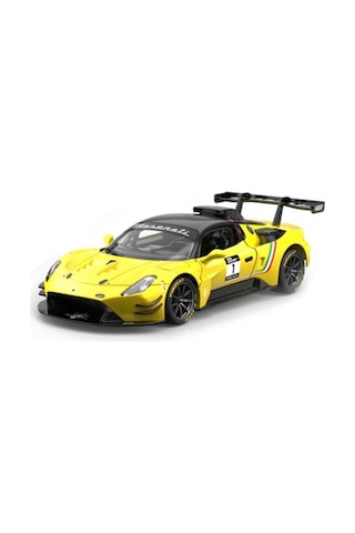 1:43 Maserati Gt2 Çek Bırak Metal Araba - Diecast Spor Oyuncak Model Araç