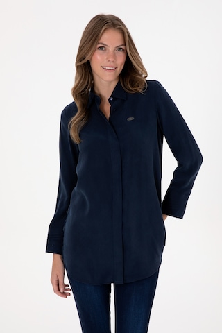 U.s. Polo Assn. Kadın Lacivert Gömlek Desenli 50299622-vr033 Lacivert