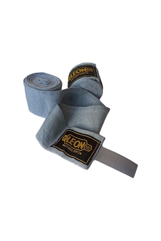 Leon Elastik Boks, Kick Boks Ve Muay Thai Bandajı 3,5 Metre Gri