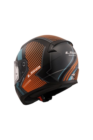 Ls2 Rapıd 2 Extra Mat Gri-neon Turuncu Kask Neon Turuncu