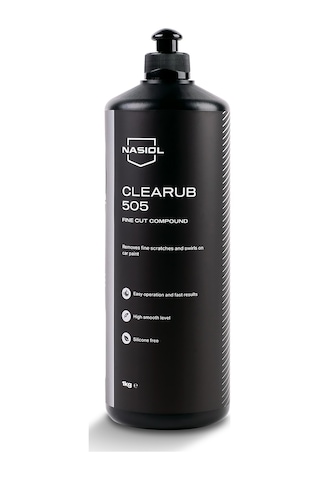 Nasiol Clearub 505 Hafif Çizik Giderici Polisaj Pastası Pasta Cila 1kg Silikonsuz Boya Parlatıcı