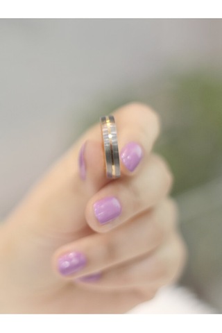 14 Ayar Altın Siyah Alyans Yüzük