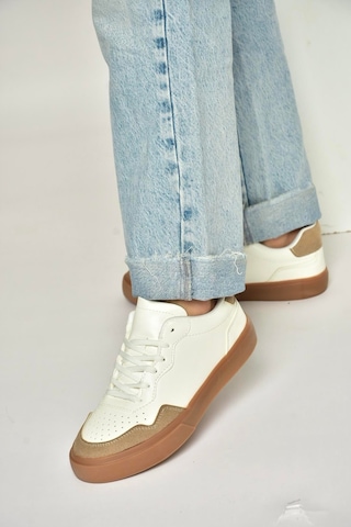 Fox Shoes Y973890109 Beyaz/vizon Spor Ayakkabı Sneakers Beyaz - Vizon