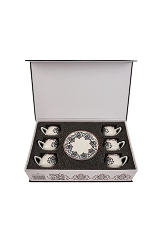 100 Ml 6 Kişilik Kahve Fincanı Takımı Açık Ahşap