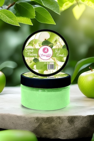 Yeşil Elma Canlandırıcı & Yumuşatıcı El Ayak Tırnak Bakım Manikür Pedikür Peeling 200ml
