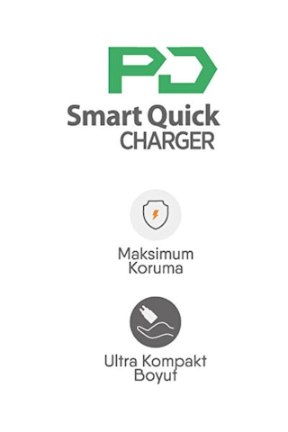 Lucatech Lc-119 67w Turbo Hızlı Duvar Şarj Cihazı Adaptör + 1 Metre Usb-a To Type-c Şarj Kablosu Seti Beyaz