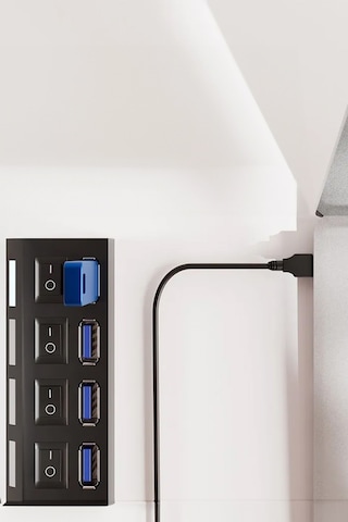 Thentech Usb 2.0 Çoklayıcı Laptop Bilgisayar Akıllı Tv Usb Çoklayıcı Açıp Kapama Tuşlu Usb Çoklayıcı