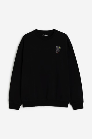 Ogc Ejderha Kombin Sweatshirt Siyah