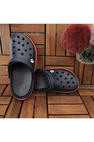 Akınalbella Akınal Bella Unisex Sabo Terlik Hastane Terliği Lacivert-kırmızı Çok Renkli