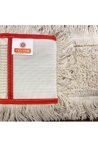 Ceytem Zincir Dikiş Nemli Mop Kırmızı Biyeli 50 CM
