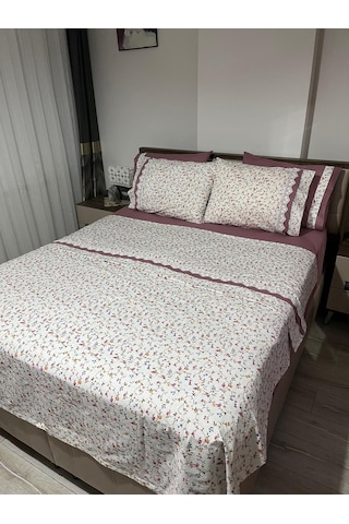 Çift Kişilik Nevresim Takımı Koyu Gülkurusu