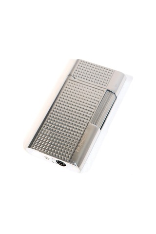 Parmida Soft Flame Gümüş İşlemeli Metal Puro Çakmağı - Tr9541