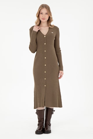 U.s. Polo Assn. Kadın Açık Haki Elbise Triko 50297100-vr183 Acık Hakı