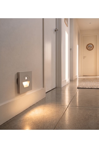 4 Adet Noas Yl69 1522 1w Füme Kasa Sensörlü Koridor Aydınlatması 3200k Gün Işığı