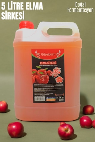 Elma Sirkesi 5 Litre Katkısız Ev Yapımı Saf Ve Doğal Lezzet