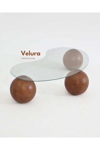 Modern Orta Sehpa & Küre Sehpa & Top Sehpa & Cam Sehpa Ceviz