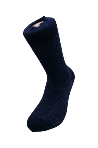 3'lü Set Kalın Kışlık Yünlü Erkek Soket Çorap - Çok Renkli Siyah