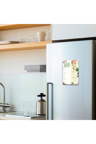 Cam Magnet Buzdolabı Manyetik Planlayıcı Dikey 20cm X 30cm