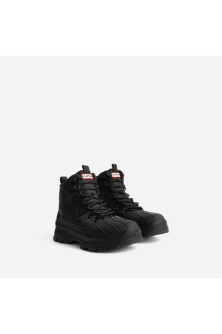 Hunter Mens Explorer Duck Boot Erkek Siyah Kısa Bot Mfs1000ptp-blk Siyah