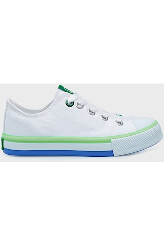 United Colors Of Benetton United Colors Of Ben Unisex Çocuk Ayakkabı Bn-30175 Beyaz - Yeşil