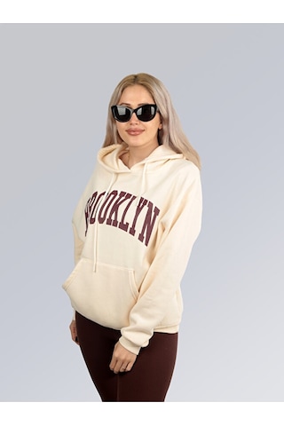Metropol Stili Kapüşonlu Sweatshirt 001