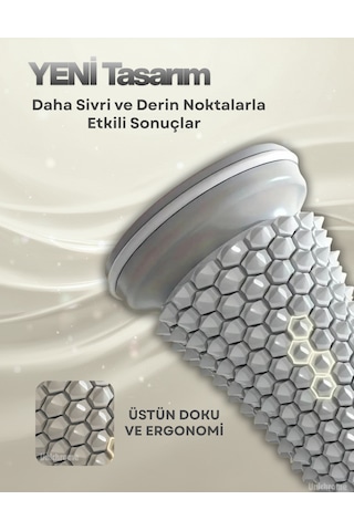 Ayak Masaj Silindiri - Derin Doku Masajı İçin Yüksek Performanslı Silindir Gri