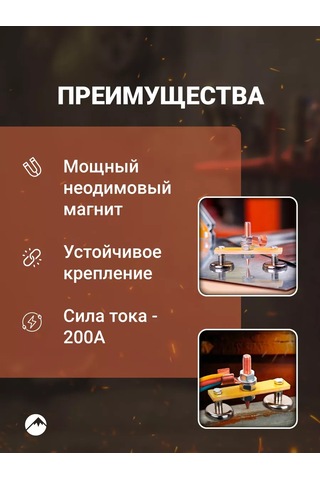 Forceberg 200a İki Bağlantılı, 30kg Manyetik Lehim Klempi 142822336 Gri