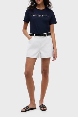 Tommy Hilfiger Bayan T Shirt Ww0ww40276 C1g Lacivert Lacivert