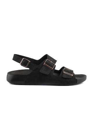 Barcelona Urban Sandals Rahat Yumuşak Tabanlı Erkek Sandalet-siyah Siyah